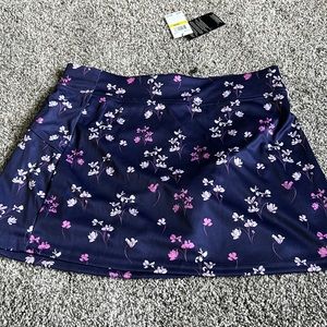 Purple,pink, and white floral golf skirt